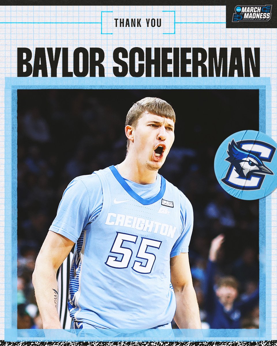 Salute to Baylor Scheierman on a fantastic college career 🫡 #MarchMadness