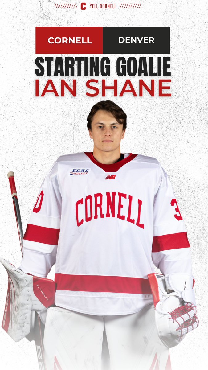 Ready to go for the Regional Final! 🥅 Ian Shane starts in net! #YellCornell