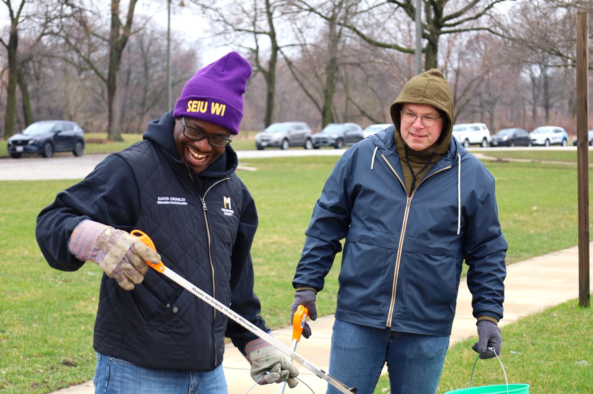 Spent my Saturday at Washington Park for a community cleanup with friends and neighbors. One of my priorities is maintaining and enhancing our <a href="/CountyParks/">Milwaukee County Parks</a>. I'm pleased residents share that goal and are joining us to clean our neighborhoods. Thanks to all for coming out today!