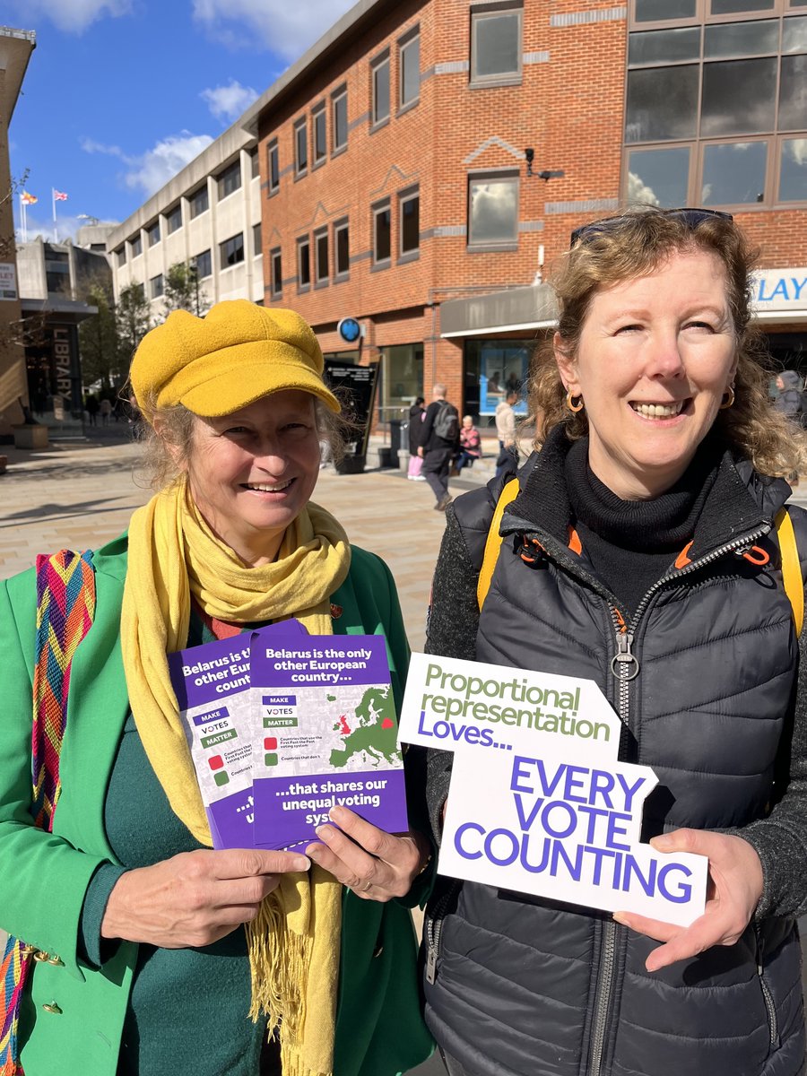 @MVM_Woking #ProportionalRepresentationLoves ... that every voter and vote counts 🗳️💚🤍 💜📷
