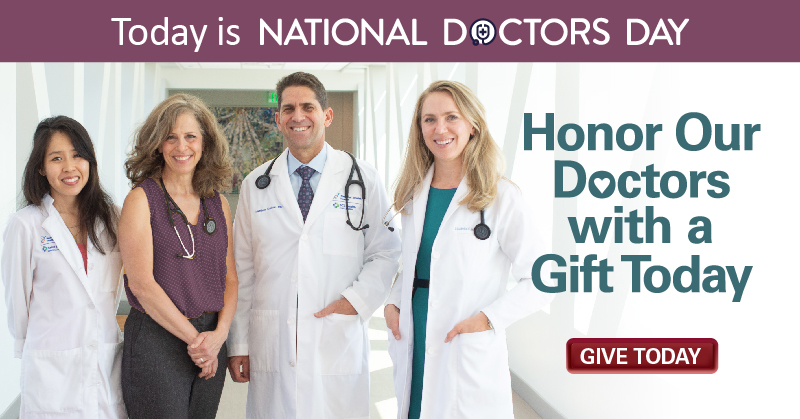 Your encouragement this National Doctors’ Day means so much to our doctors who ensure every patient receives life-changing care, regardless of their ability to pay. Will you help celebrate our doctors with a generous gift and a note of appreciation? brnw.ch/21wImUE