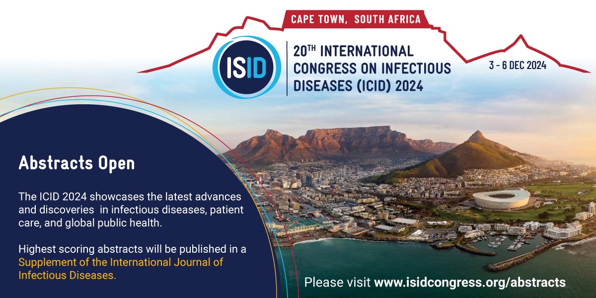 The deadline to submit an abstract to #ICID2024 is around the corner! Be sure to submit your abstract on or before March 31, 2024, for possible inclusion in the scientific programme. #ISID ow.ly/PjGp50R3RTB