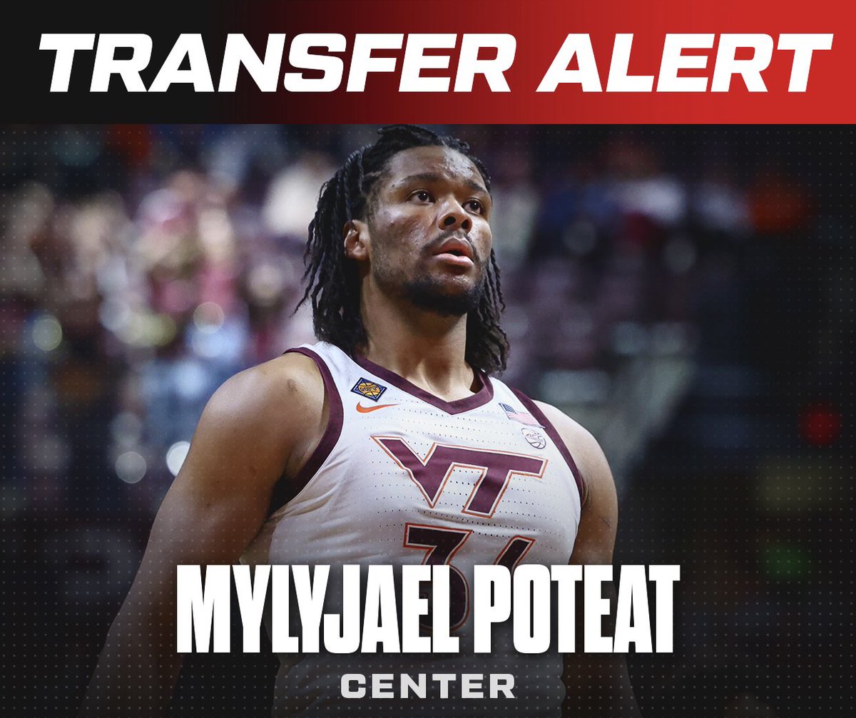 Hokies Forward Mylyjael Poteat withdraws from the transfer portal Story from @EvanGWatkins247: 247sports.com/college/virgin… #Hokies