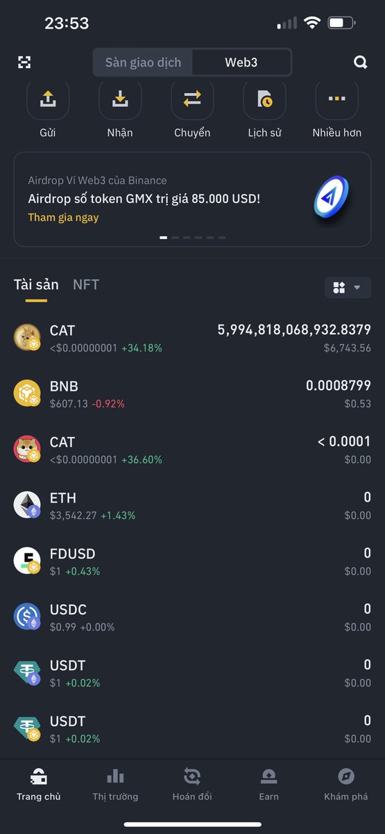 steemited's tweet photo. @binance, please review and list the multichain cat-themed #memecoin called $cat. https://t.co/sFfBdaovbg