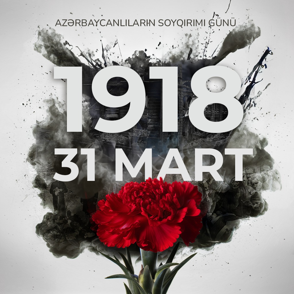 Hər il hüznlə qeyd etdiyimiz 31 mart, Azərbaycanlıların soyqırımı günü, tariximizin və qan yaddaşımızın önəmli dönüm nöqtəsi, ümummilli faciəmizdir. Bir millət kimi mövcudluğumuzun rəmzinə çevrilən bu gündə Vətənimizin ərazi bütövlüyü uğrunda şəhid olan soydaşlarımızın və