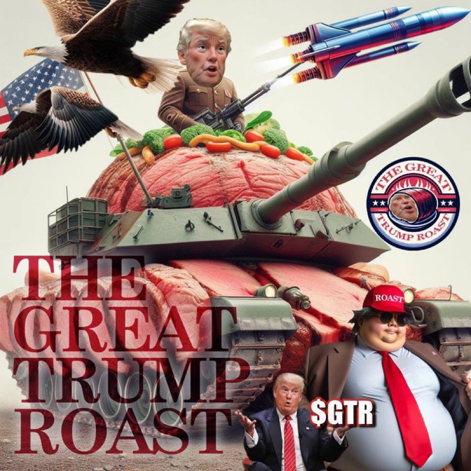 <a href="/1000xgirl/">1000xgirl</a> I say the <a href="/GreatTrumpRoast/">The Great Trump Roast 🔥</a> #GTR
We are now live on ETH-trending🚀

- The most experienced Team and Dev working hard 24/7🐐

- An unstoppable community grinding all day and all night👊

- Low MarketCap soon to explode, look at the chart🚀

#GTR $GTR <a href="/GreatTrumpRoast/">The Great Trump Roast 🔥</a>