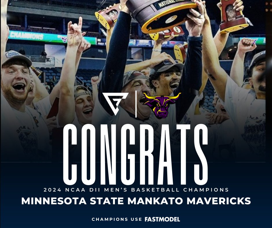 FMS_Software's tweet image. Congrats @MinnStMBBall on winning the NCAA DII Championship! 

What a run! Once again #ChampionsUseFastModel