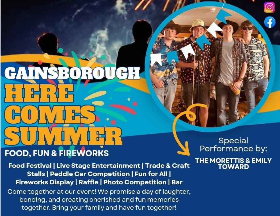 📣 Save the date 🎉 The Rotary Club of Gainsborough will host 'Here Comes Summer', a fabulous Family Fun Day packed with laughter, delicious food, and breathtaking fireworks! 🗓️ Sunday 5 May ⌚️ 5pm to 9pm 📍 Marshalls Sports Ground, Middlefield Lane, DN21 1UU @WestLindseyDC