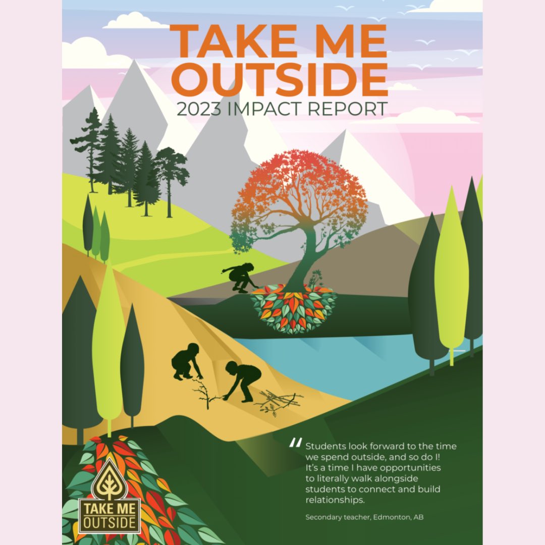 The 2023 TMO Impact Report is now available! We are grateful to have seen so much support & interest in outdoor learning as we mark another year of growth within our community & at our events. Thank you all for being here! Read the full report: takemeoutside.ca/annual-impact-…