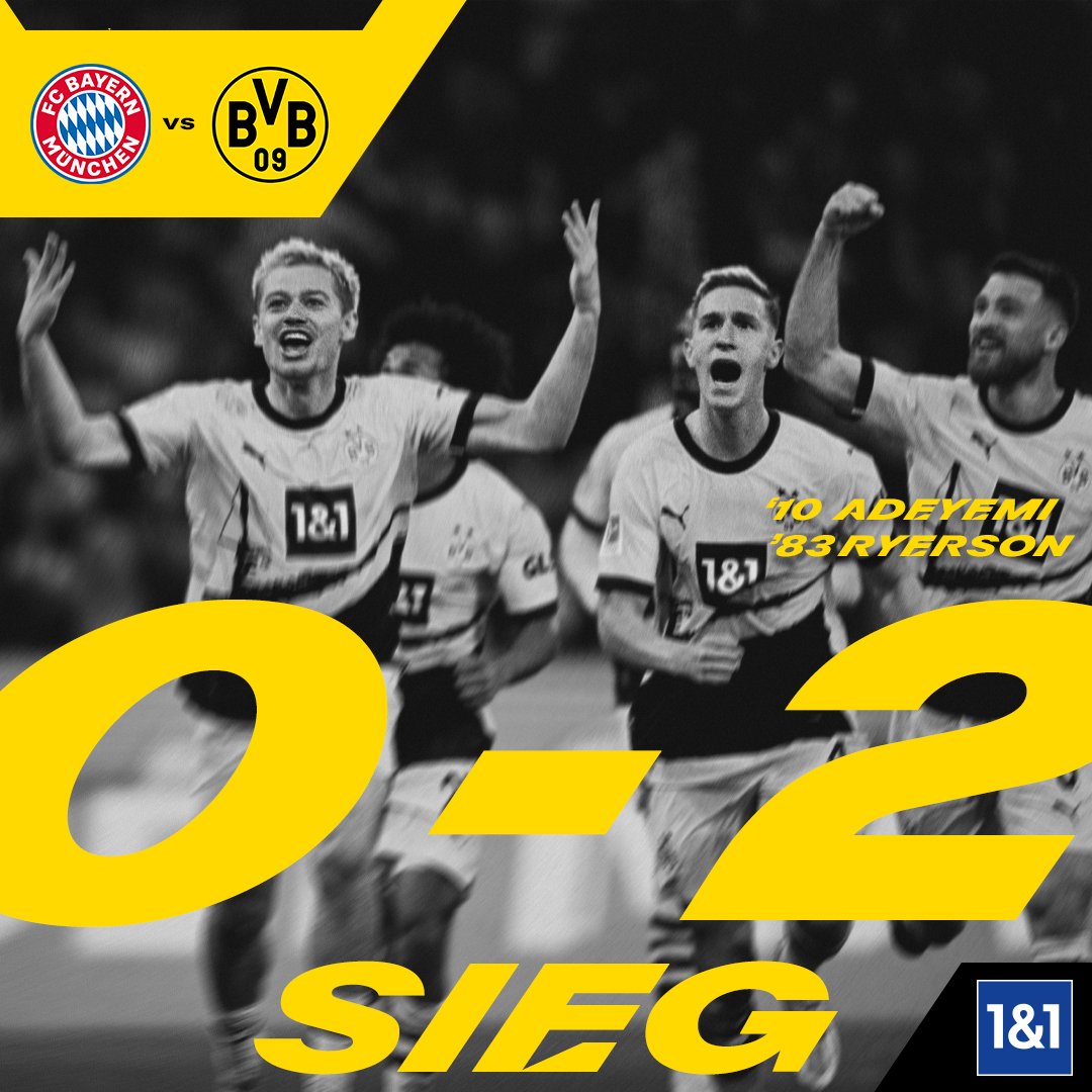 Und jetzt bitte ich euch seit einfach einmal Stolz auf die Jungs auf Edin den Staff ein so einen Sieg gegen die Bayern ist fantastisch #BVB