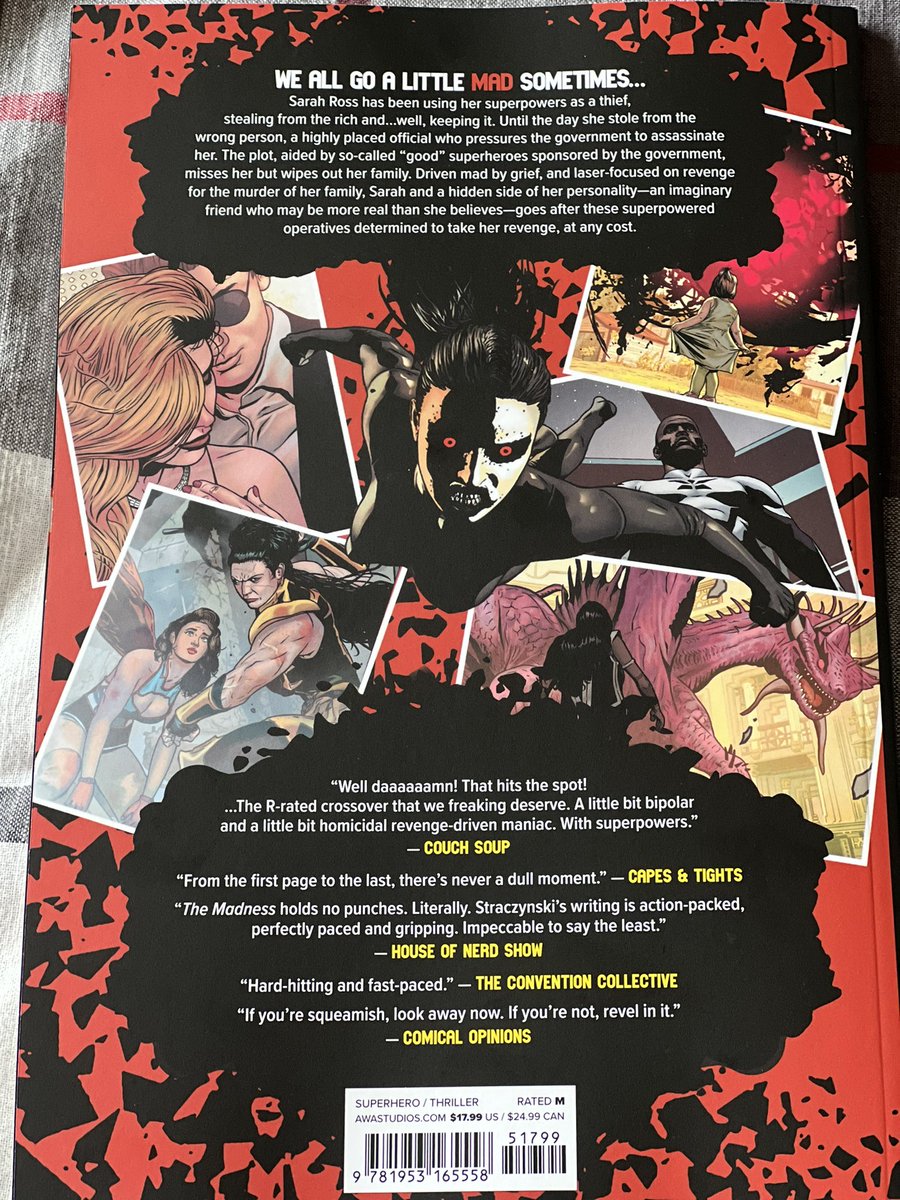 Huge shoutout to @MrGabeHernandez over at @ComicalOpinions for not having one, but TWO quotes featured on #TheMadness trade from AWA. It’s a good book! You should check it out!
