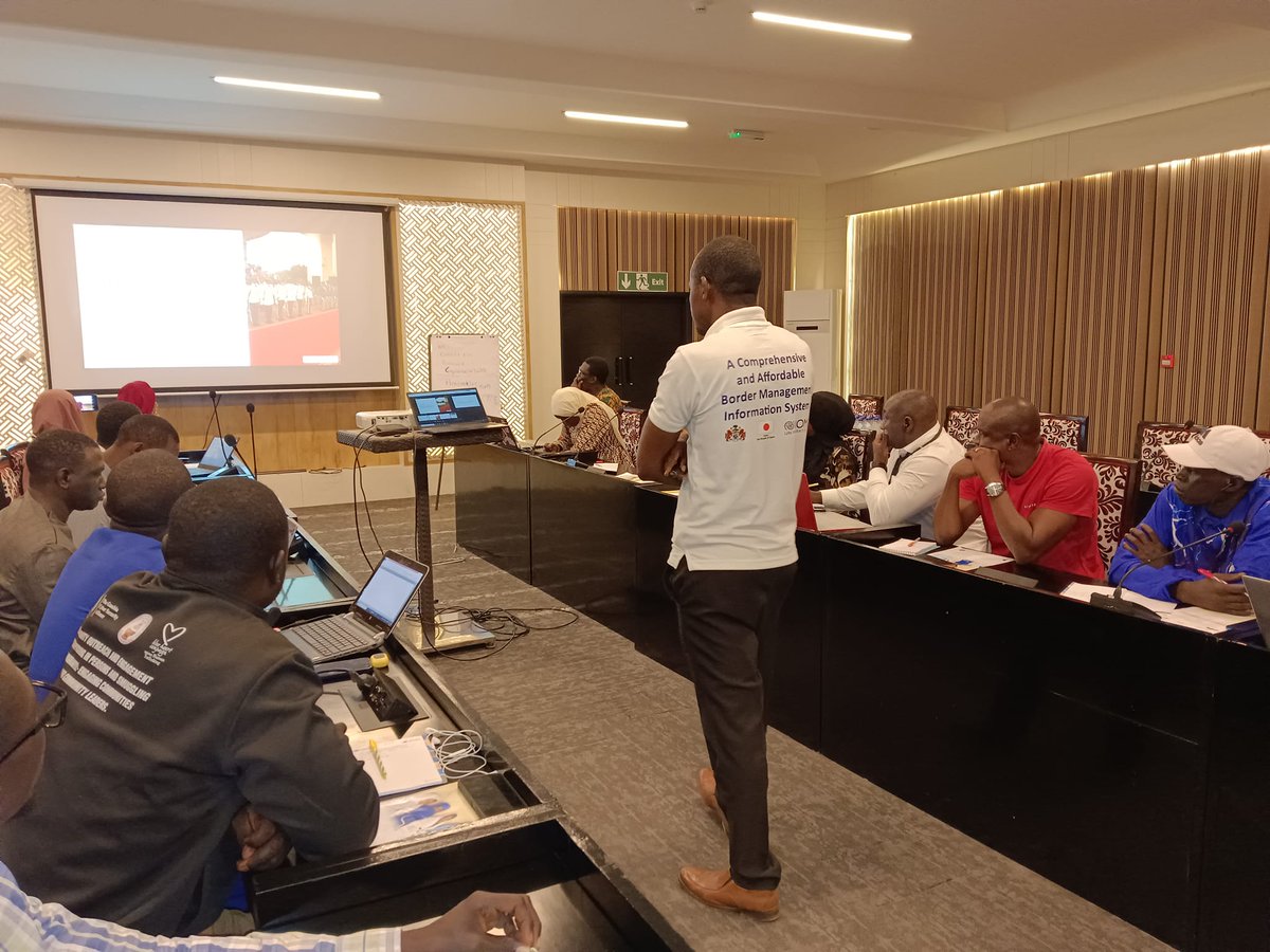 CyberGambia's tweet photo. Presentation of the Standard Operation Procedures for handling of SOM by ASI Mballow and Inspector Alkali Jammeh of the The Gambia Immigration Department.
@MoCDE_Gambia @UNODC_HTMSS @UNODC @bahamadoua @Poncelet2 @ITAGGambia @berangillen https://t.co/ltx0FZkvjA