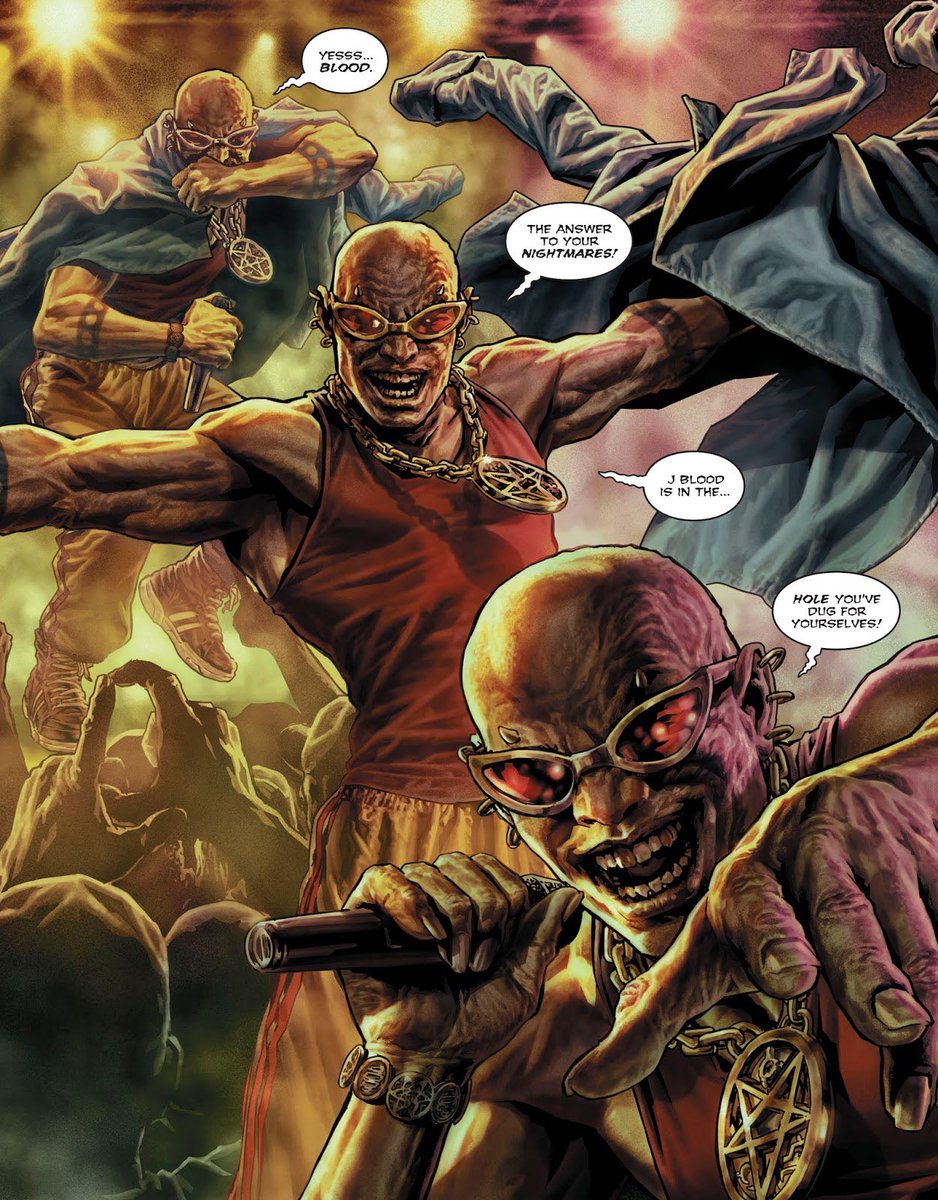 Actually this is the best Batman comic because it gave us this rapper version of Etrigan (called J-Blood)