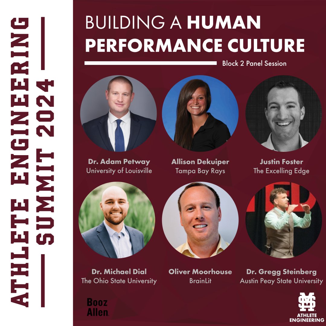 msu_aei's tweet photo. Check out the Block 2 panelists of #AESummit2024! They will teach how to create awareness of the importance of sleep, cognitive training, and mental health for all human performance sectors. https://t.co/8fZJQaI0qn