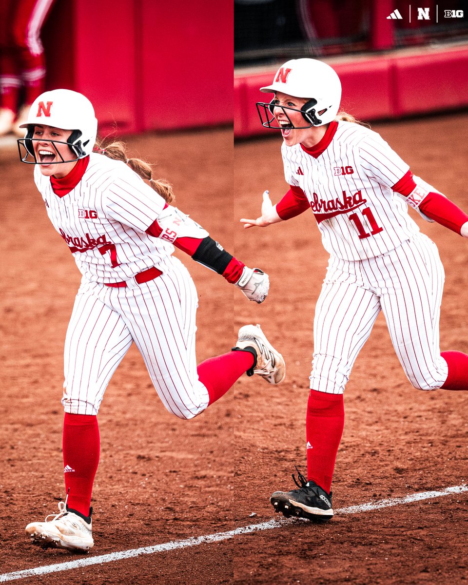 Nebraska Softball (@huskersoftball) on Twitter photo Déjà vu from these two.
Back-to-back homers on back-to-back days from <a href="/sydneygray_2/">sydney gray</a> + <a href="/taliatokheimm/">talia tokheim</a>! 🤯
Way to make it happen ladies... twice! Déjà vu from these two.
Back-to-back homers on back-to-back days from <a href="/sydneygray_2/">sydney gray</a> + <a href="/taliatokheimm/">talia tokheim</a>! 🤯
Way to make it happen ladies... twice!