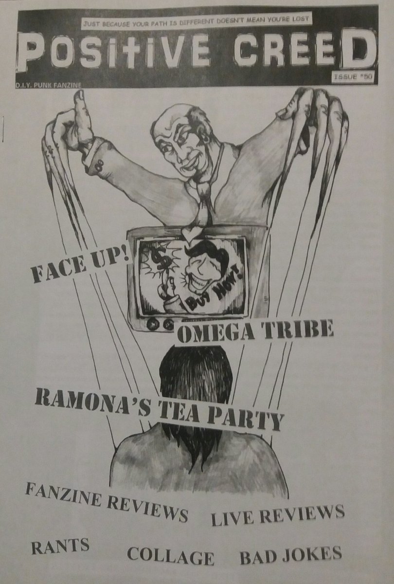 Positive Creed *50 is now available and features interviews with Omega Tribe, Ramonas Tea Party and Face Up! only £3 so please message us for Paypal details if you would like a copy.
