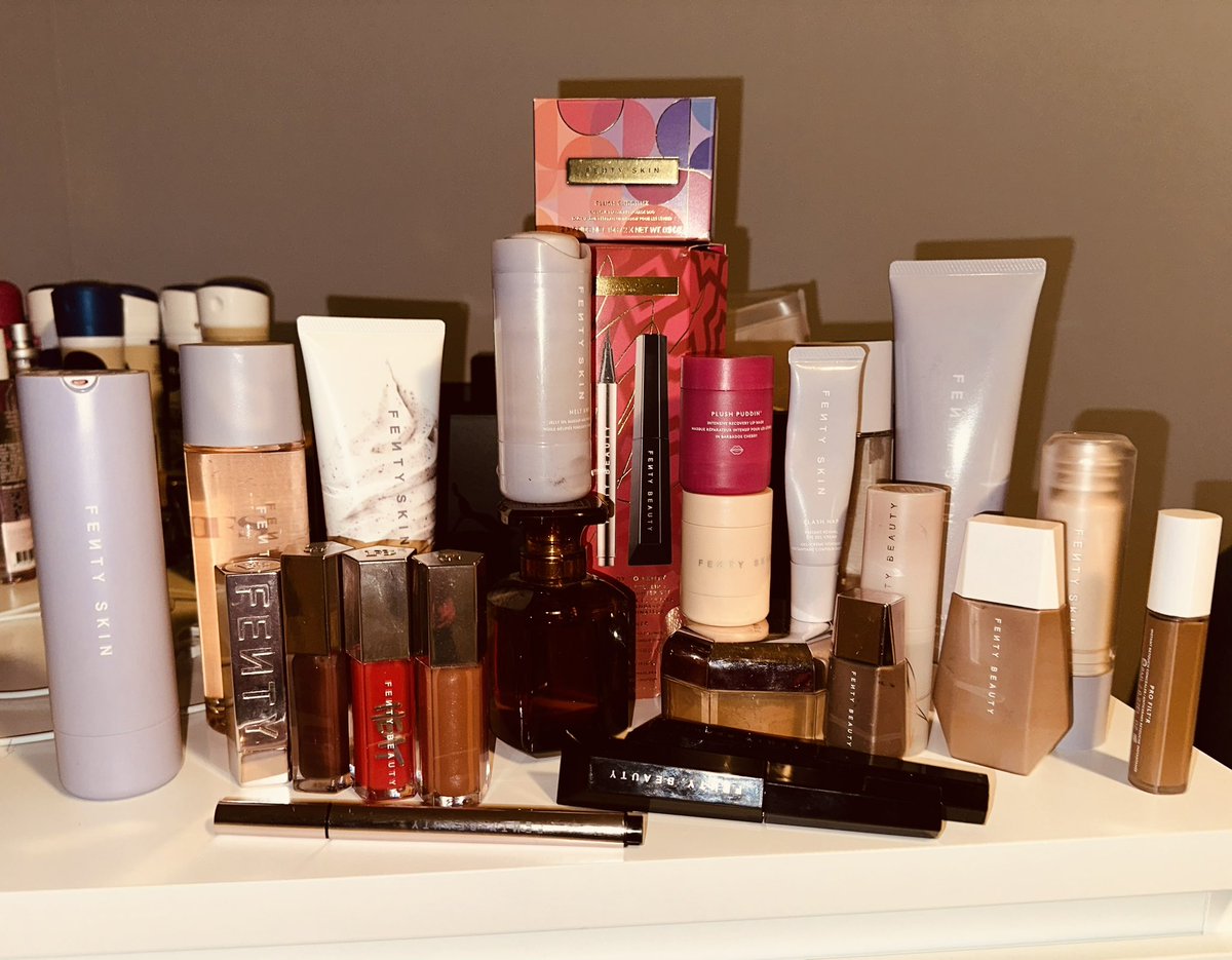 SOS! my FENTY addiction is out of control! Mind you, this is not all, I have much more! 😭😭
#fentygirl #fentyface #fentylifestyle 

@fentybeauty 
@fentyskin 
@rihanna