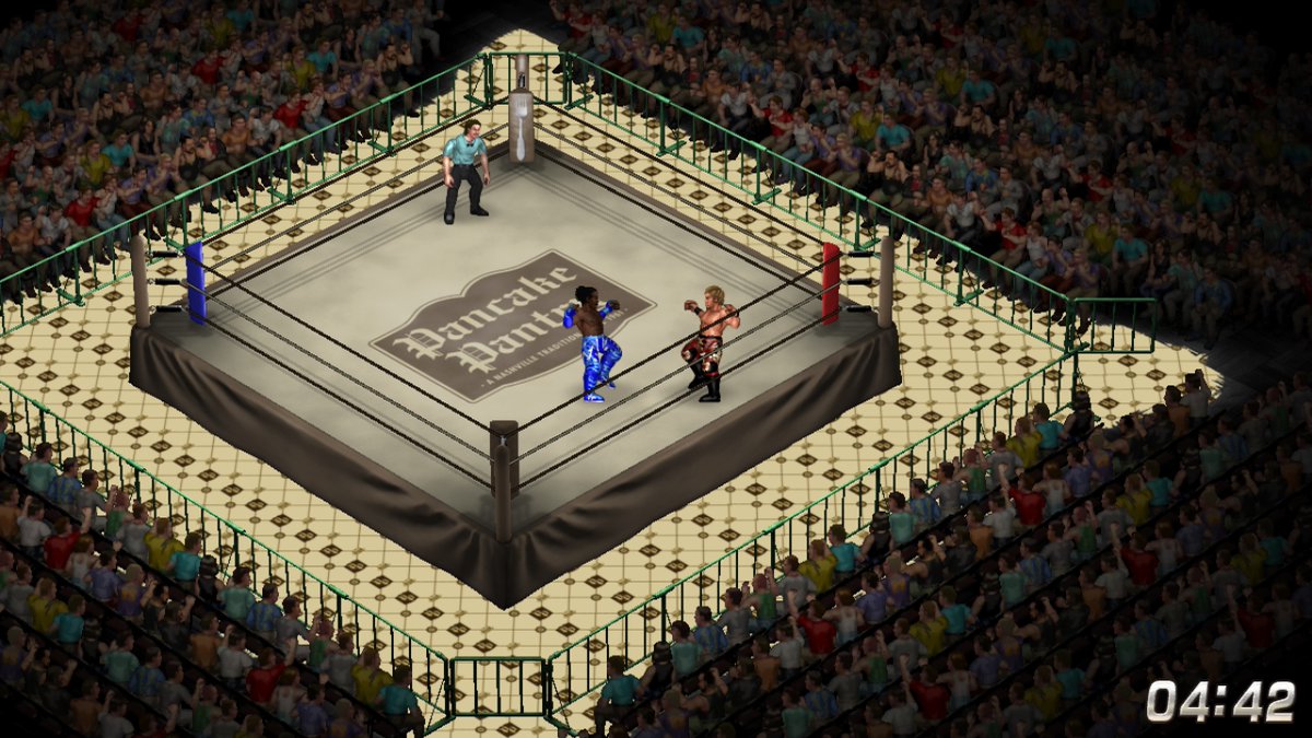 fireproworldfan's tweet image. Reminds me of giving Korakuen Hall a Pancake Pantry themed design in Fire Pro Wrestling World... 

#WaffleHouse #PancakePantry #FirePro #videogame #videogames #prowrestling #Tekken #Tokyo #Korakuen