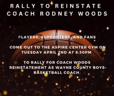 DBPhillips21's tweet photo. Come join me at the Aspire Center Gym on Tuesday at 6:30. Rally to Reinstate Coach Rodney Woods, organized by his former players. https://t.co/6smO63Tvtl