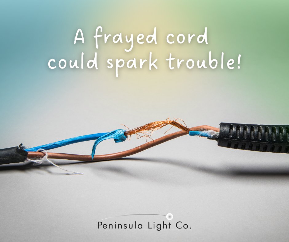 PenLightCo's tweet image. 🌷 ⚡️ Freshen up your spring-cleaning routine by checking electrical cords for signs of wear. A frayed cord could spark trouble! Ensure a safe environment by preventing potential electrical hazards. #springsafety #electricalchecks