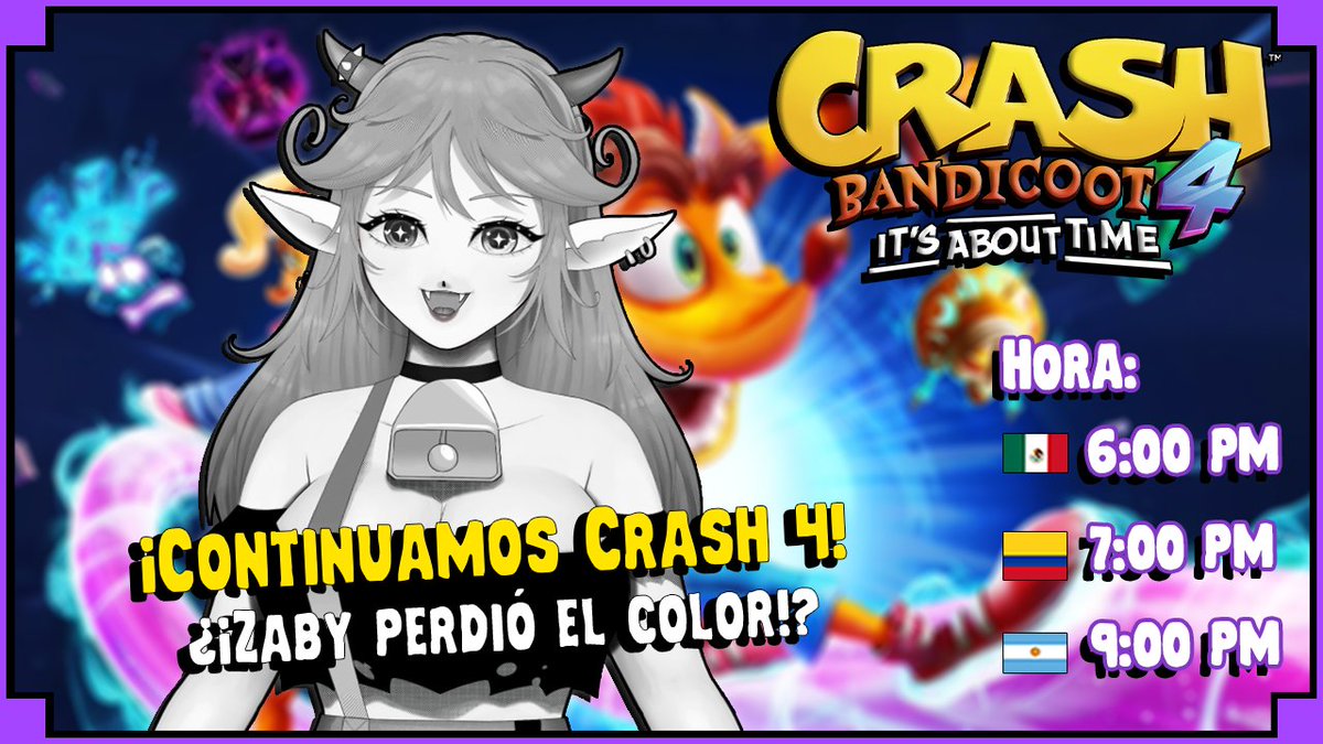 ZabyMilbath's tweet photo. ✨¡Día de stream!✨

¡Hoy continuaremos el Crash Bandicoot 4 con mi skin manga!

Los veo en unas horitas, muchachos 💖✨~ https://t.co/zJoxmx7Bcn