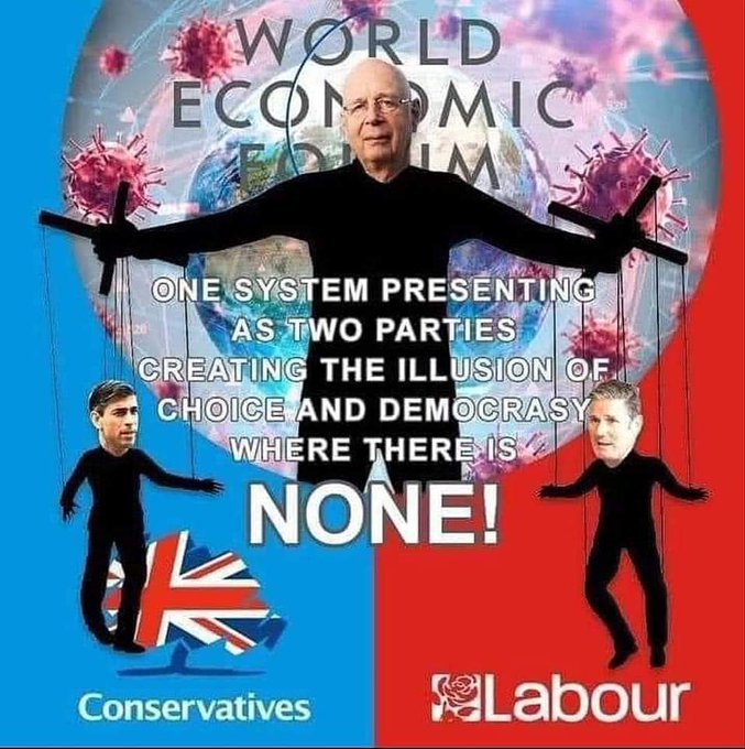respect65's tweet photo. It makes no difference who is in power, they are puppets controlled by the WEF. https://t.co/tjFHeGENnl