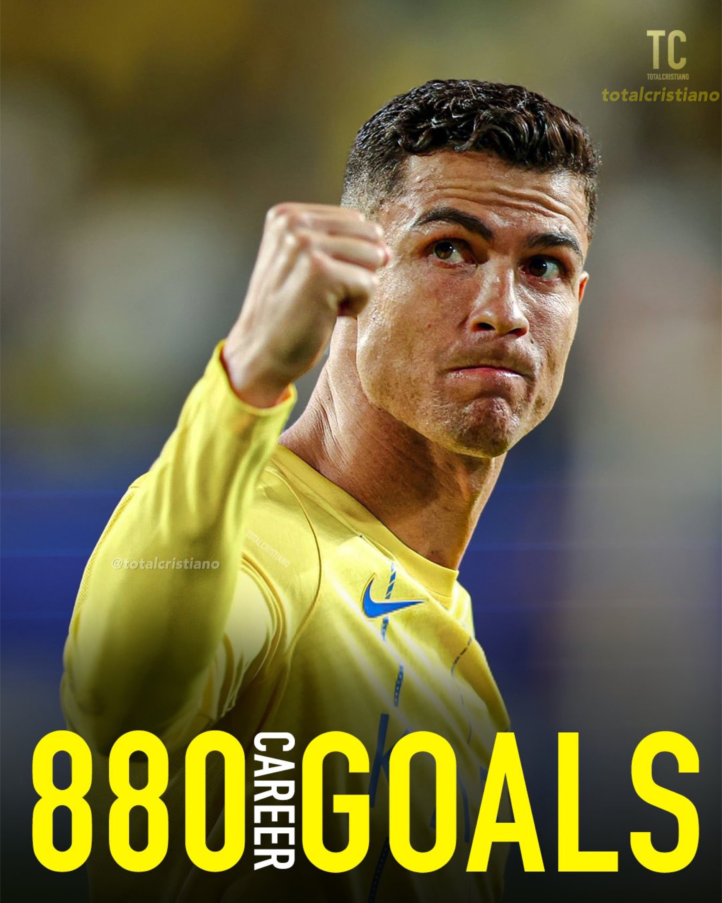 TC on X: &ldquo;🚨 BREAKING: Cristiano Ronaldo has now scored 880 career 