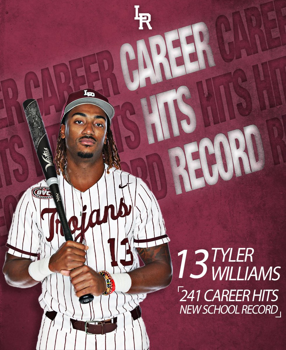 Another record for @TylerWilliams_6 as he breaks the career hits record with 241! #LittleRocksTeam