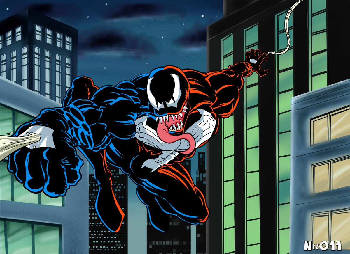Venom fully colored and inked in @sketchbookapp use to love this show as a kid hope it gets another chance after the succes of #XMen97 #SpiderMan #fanart #venom #marvel #MarvelStudios