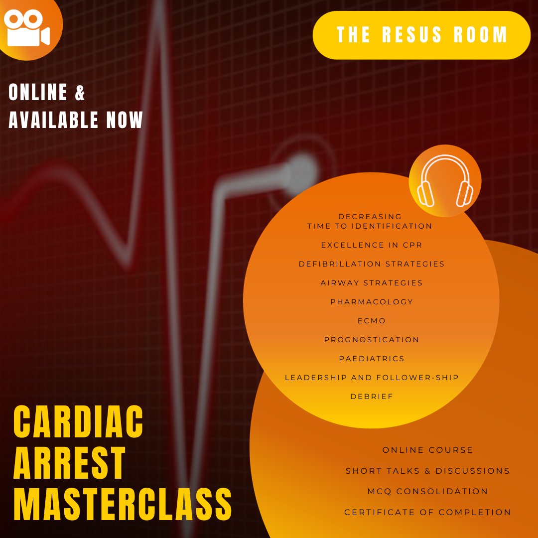 Cardiac Arrest Masterclass Online Course from @TheResusRoom team theresusroom.co.uk/courses-events/