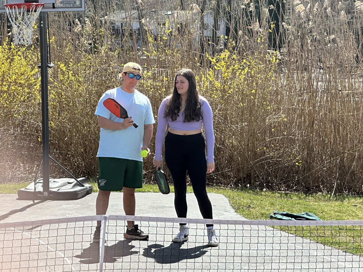 Driveway family pickleball tournament Easter Weekend!! 🥒🎾😊🐣