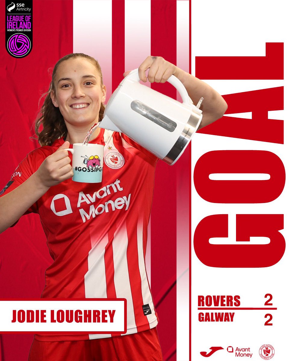 82’ Rovers draw level again through a Jodie Loughrey Goal 🔴2-2🟢