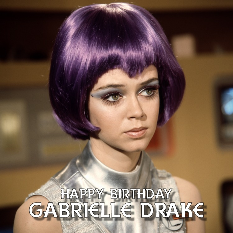 GerryAndersonTV's tweet photo. Today's birthday bests go out to actress Gabrielle Drake, who played Lieutenant Gay Ellis in 10 episodes of UFO! Favourite Lieutenant Ellis moments? https://t.co/dwa9d2xCRs
