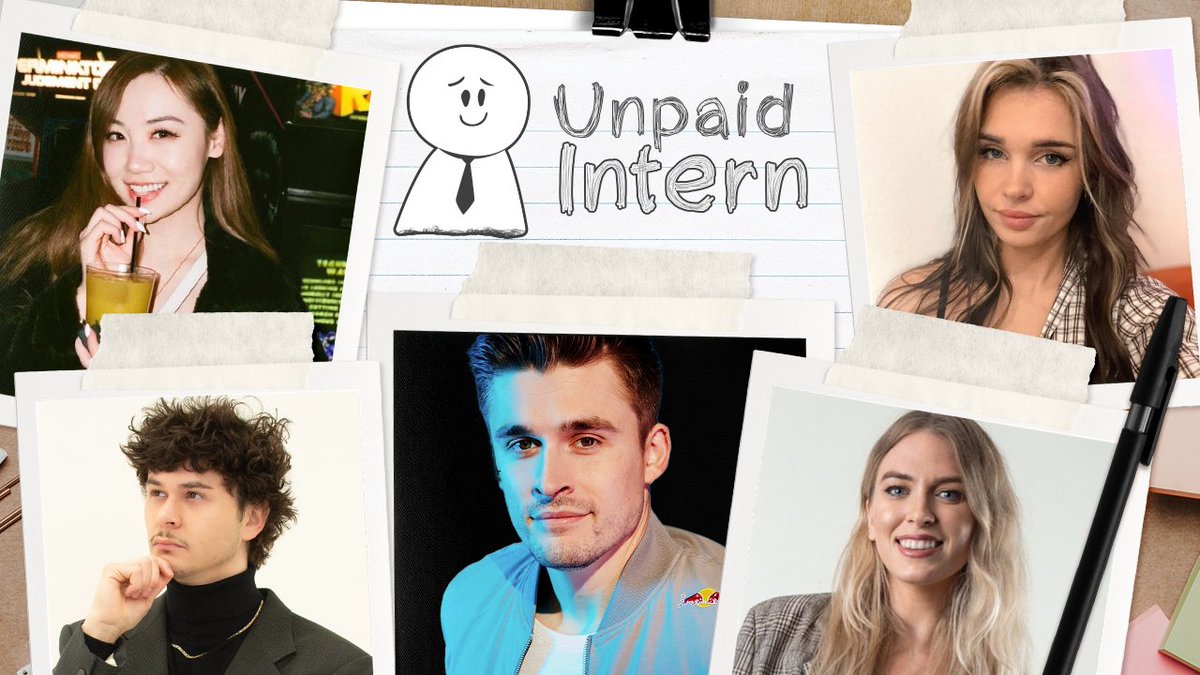 the interns are clocked in and we are live episode two of unpaid intern begins now 👇 youtube.com/@ludwig/live