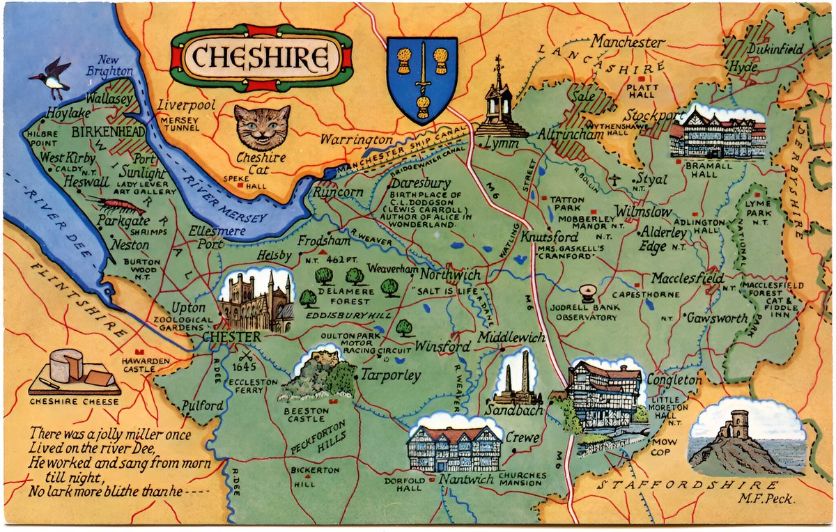 The #CheshireDay celebration is a fantastic opportunity to celebrate the traditional, geographical county of #Cheshire.

(NOT the oddly-named ‘Cheshire’ admin zone, which is something else entirely.)

🇬🇧 #HistoricCounties | #CountyDays 🏴󠁧󠁢󠁥󠁮󠁧󠁿