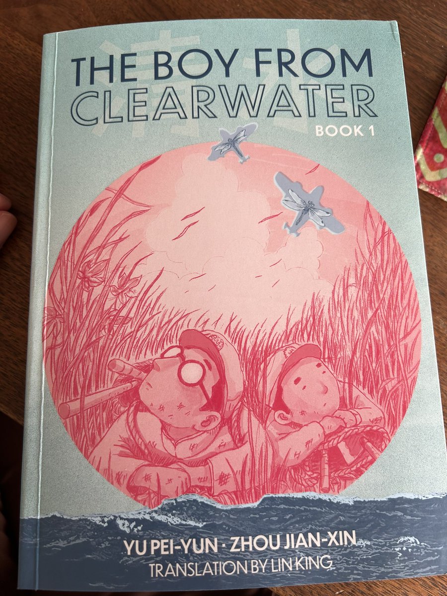 Anxious to start this book. Graphic novel with longer texts interspersed tells the true story of a boy who lived through the Japanese invasion of Taiwan and then Chinese takeover. He was a prisoner for 10 years before he and his country tasted freedom.