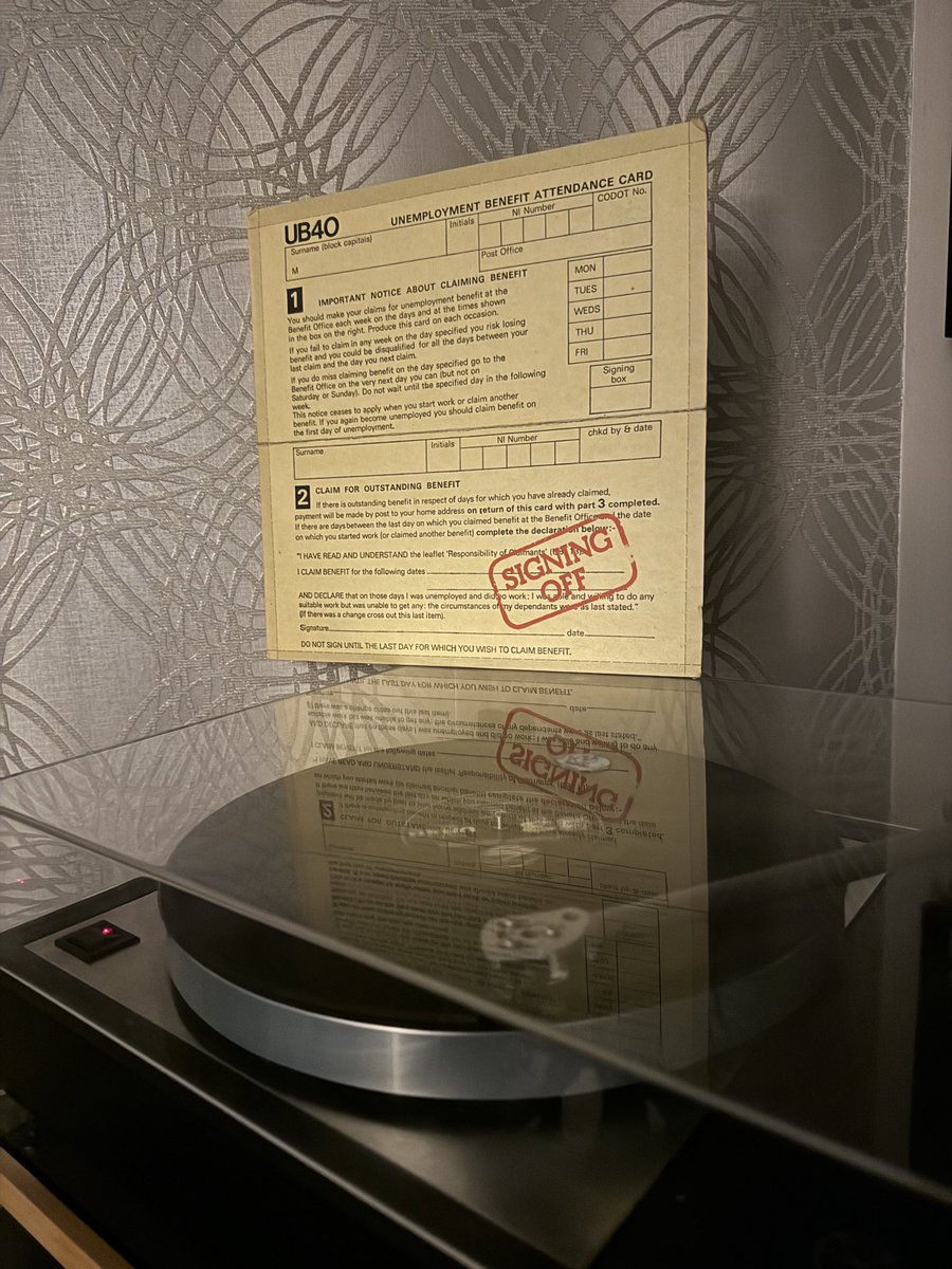 derek_churchill's tweet image. My original copy of #UB40 #signingoff 44 years and still sounds amazing.