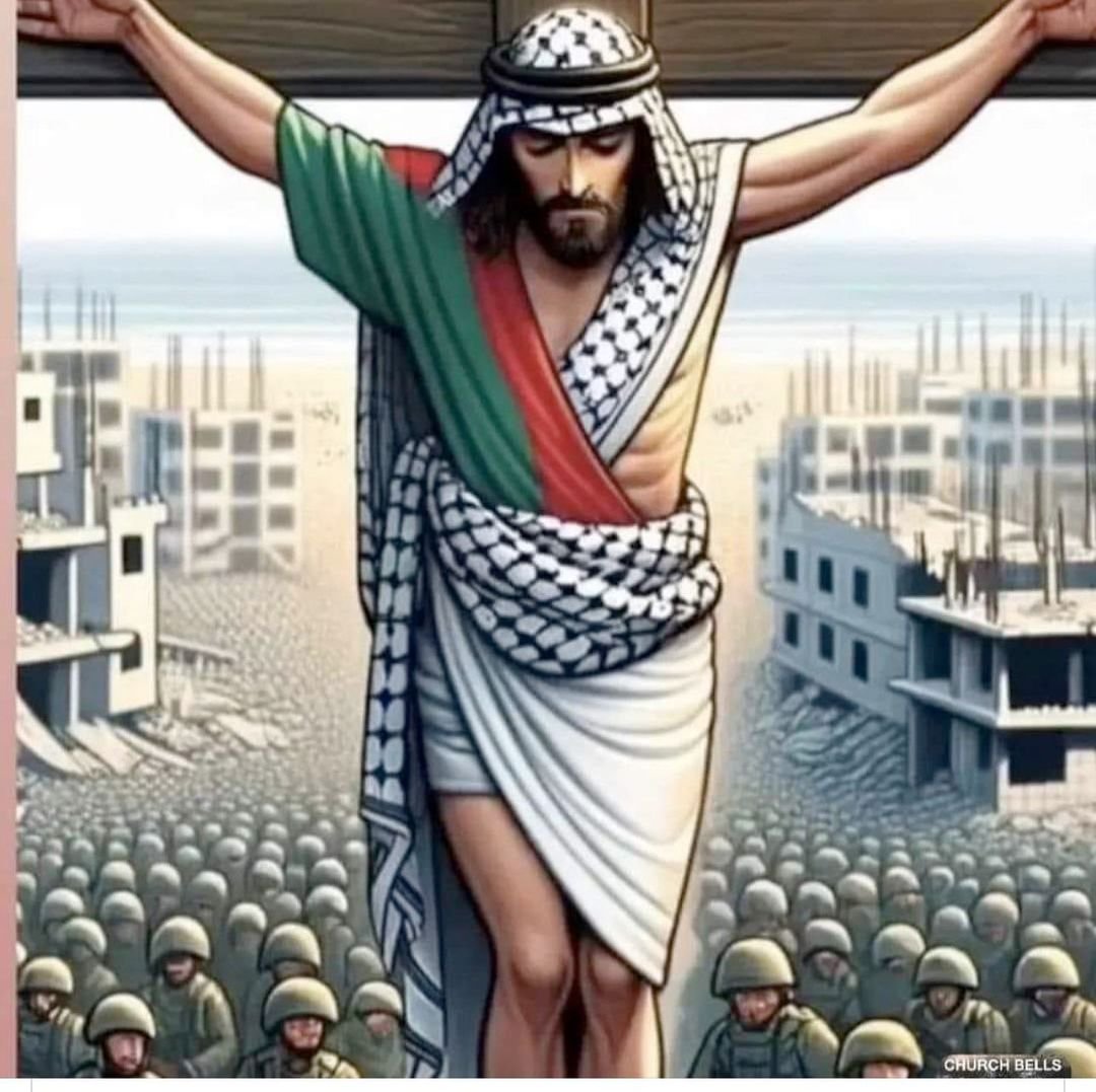 #Jesus fought #tyranny. May all those standing up to tyranny in #Palestine be #blessed. #GoodFriday #GoodFriday2024 #GoodFridayAppeal #Palestinians #IsraelIsATerroristState #IsraelApartheidState #IsraeliTerrorists #PalestinianGenocide