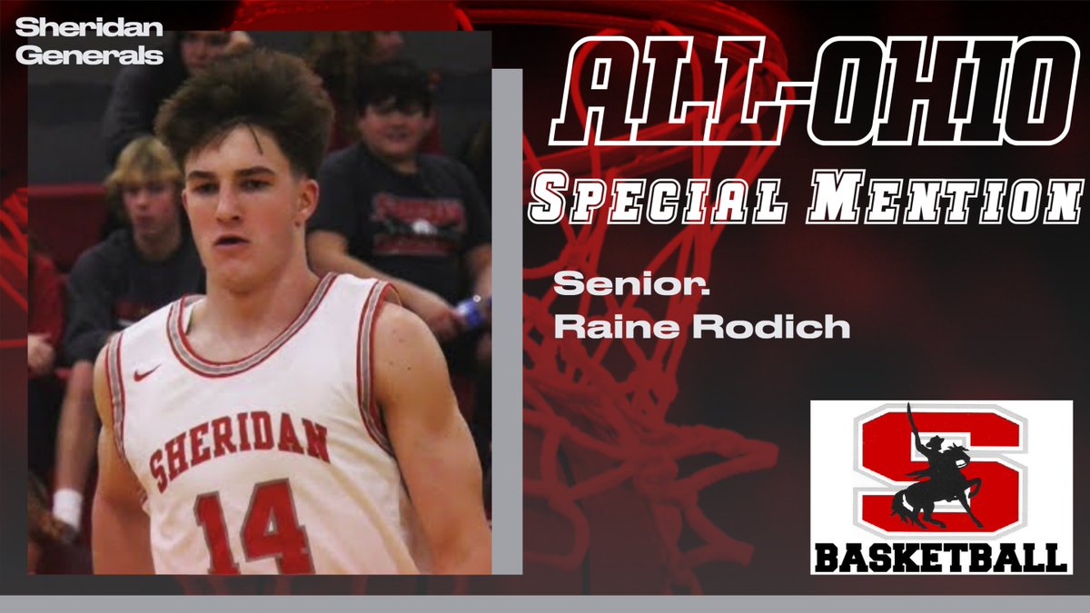 Sheridan Basketball (@sheridanhoops16) on Twitter photo Congratulations to Generals senior Raine Rodich for earning ALL-OHIO "Special Mention" honors for the 2023-24 season <a href="/rainerodich14/">Raine Rodich</a> Congratulations to Generals senior Raine Rodich for earning ALL-OHIO "Special Mention" honors for the 2023-24 season <a href="/rainerodich14/">Raine Rodich</a>