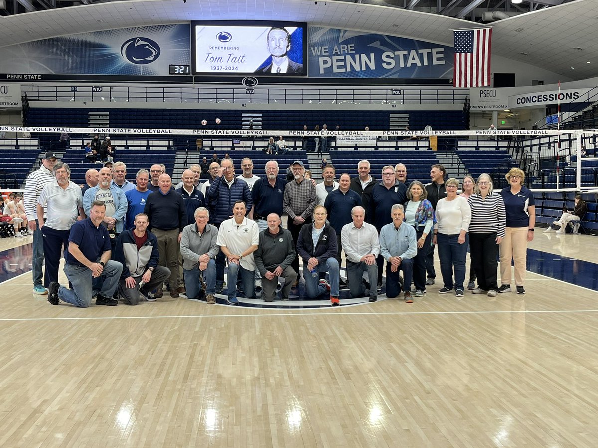Welcome home to our @PennStateMVBALL and our @PennStateVBALL pioneers to celebrate Coach Tait’s legacy