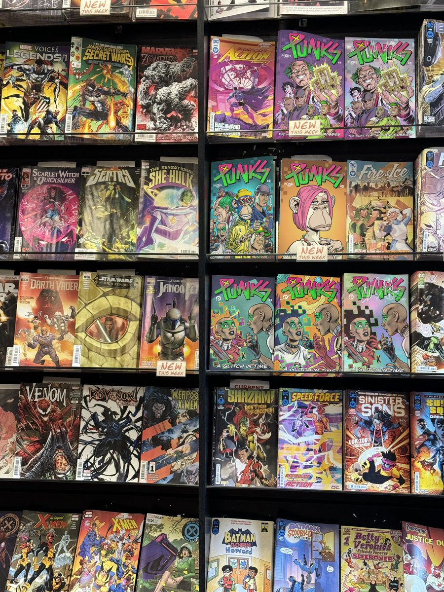 So today I went to my local comic book store. @punkscomic all over the place. And we're still early. Which project will be second to reach mainstream appeal?