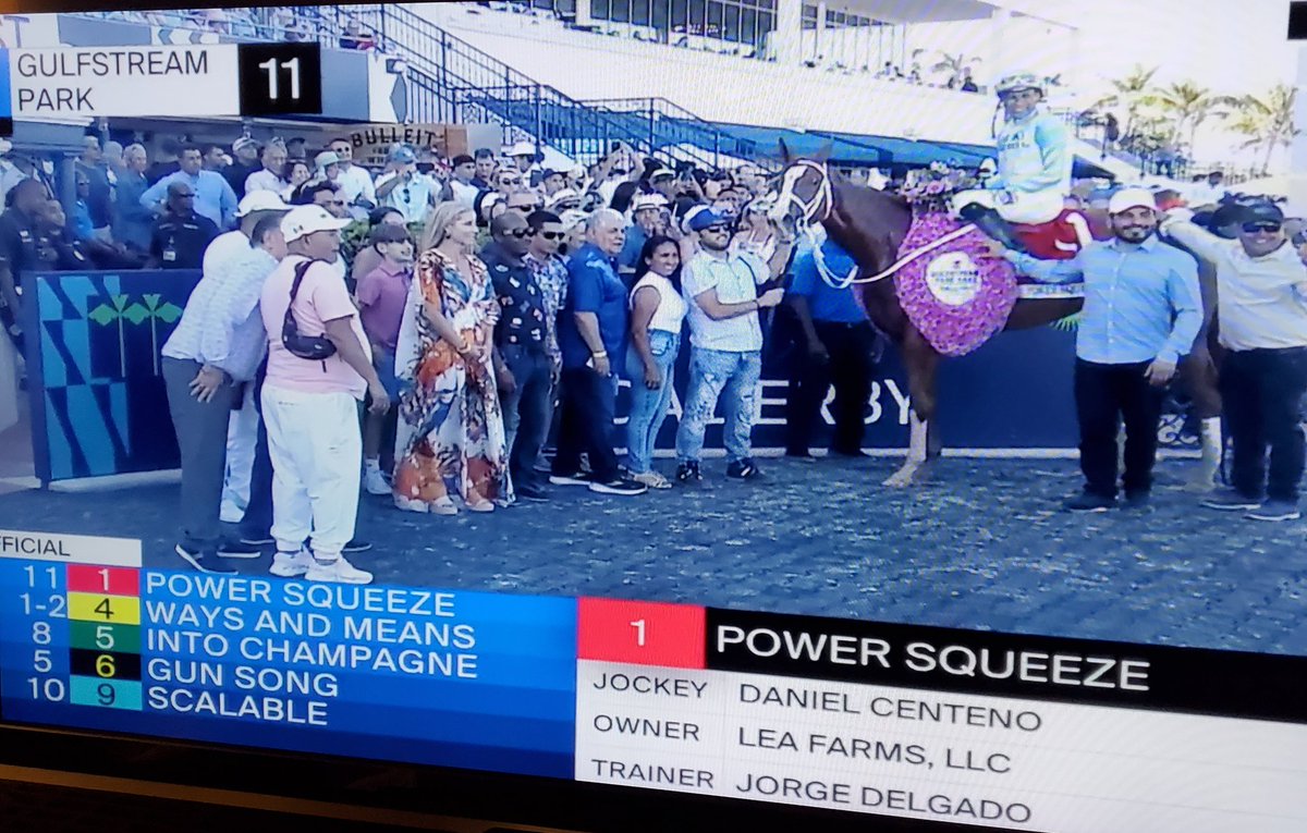 If @RacingDelgado sends this horse to The Kentucky Oaks, make sure @jockeydcenteno gets the ride. Power Squeeze wins a Grade 2 after winning @DelParkRacing earlier this year. Great ride by Danny. @CoachWeilbacher @whatthebrooklyn @weilbacher_tara