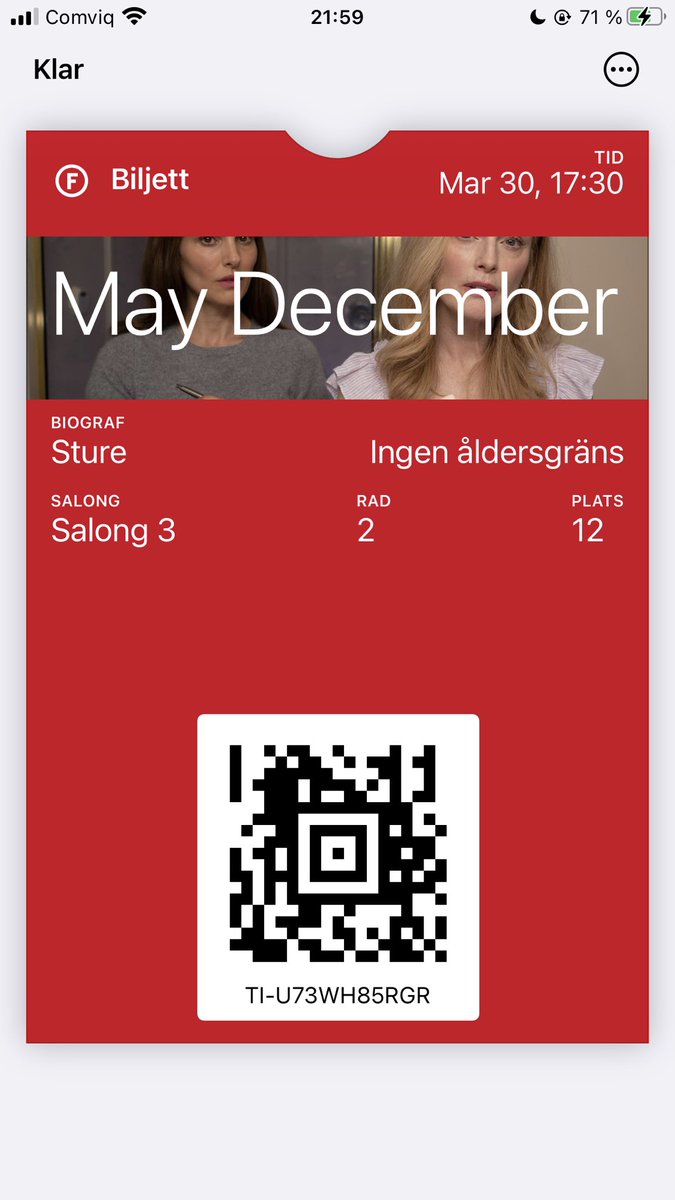 2nd movie #atAMC today:

#MayDecember 
Julianne Moore and Nathalie Portman are both brilliant. Both in general and in this movie. 

Glad I took the time to catch up on movies I fear might not be in the theater for long. 16 movies so far, need to up my #AMC game! 🙌🏼🍿🦍