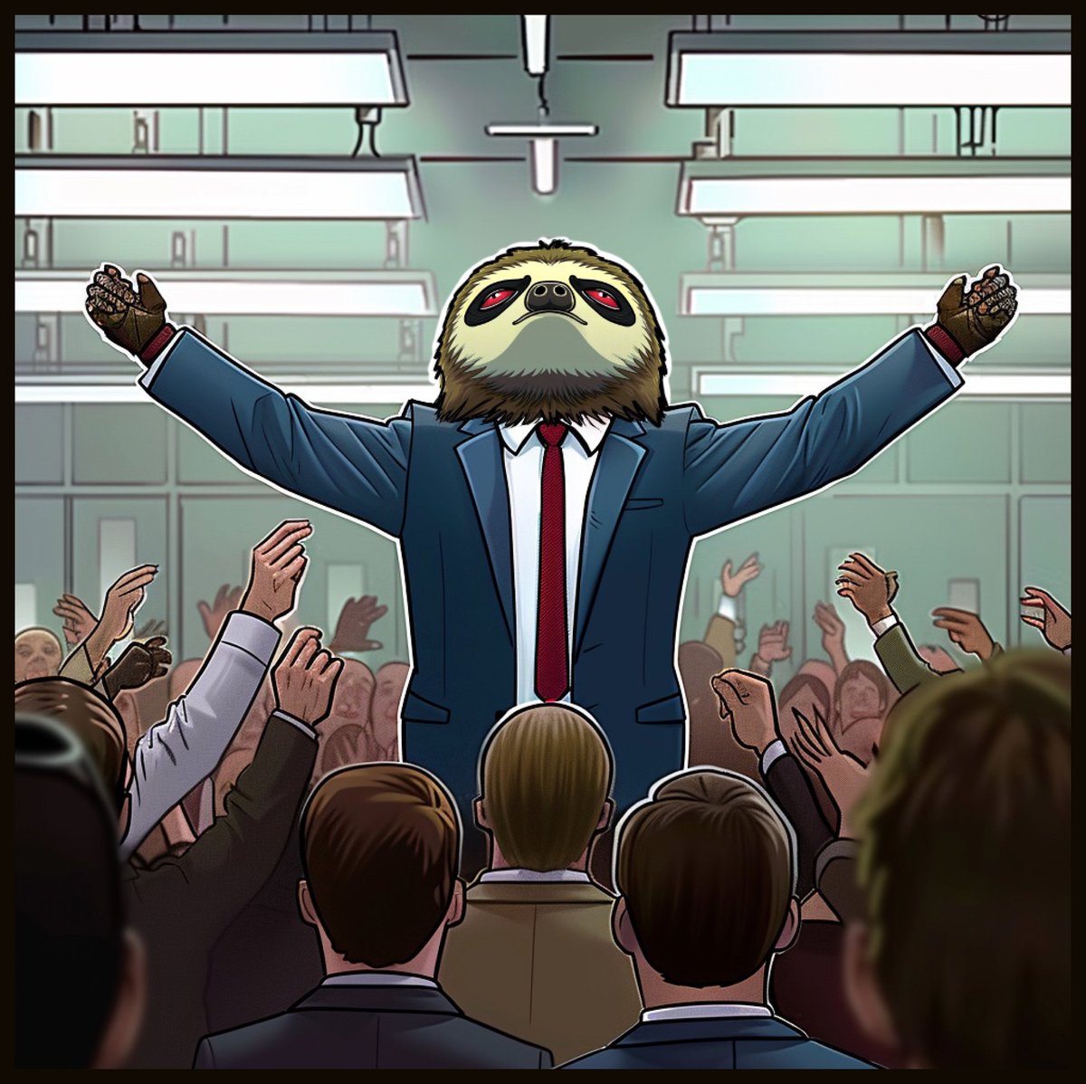 SlothanaCoin's tweet image. The show goes on! This is my home. They’re gonna need a fuckin’ wreckin’ ball to take me out of here! #slothana #memecoin