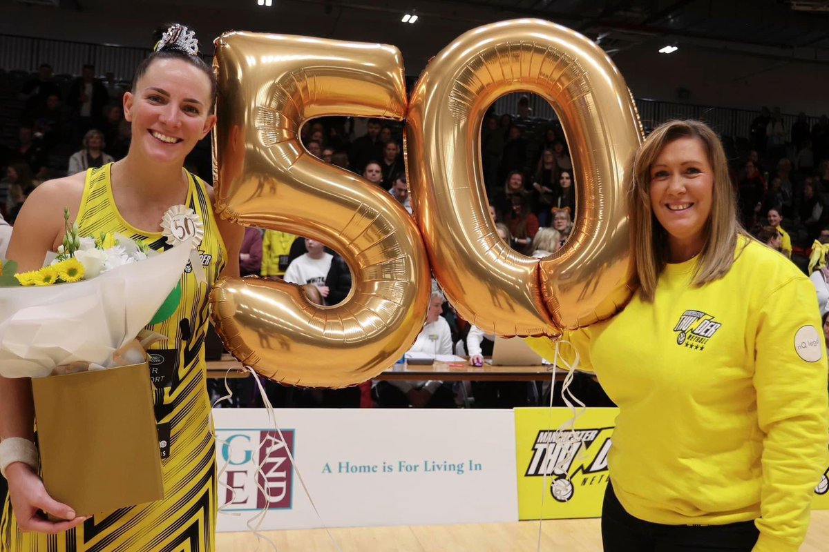 Rnd7✅ Big win against a tough Bath side that came out the blocks hard.Not quite the perfect performance but we turned the screw after putting the graft in in the first 30.Big congrats to @ShadineVDM on your 50 @NetballSL app smashing it with a POM performance ☀️🐥🌼💛🖤