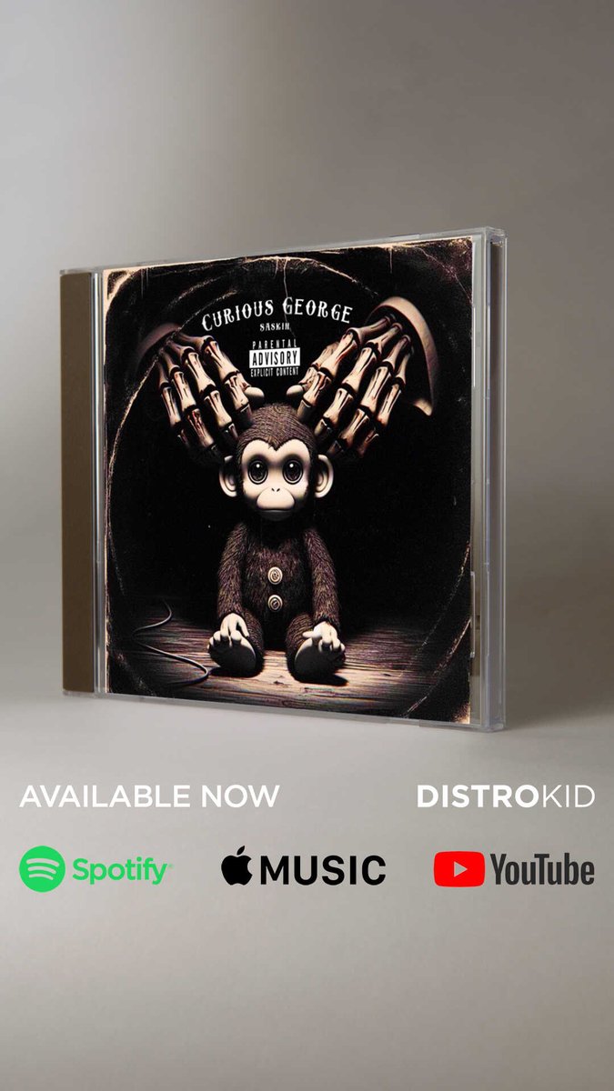 OSaskinO's tweet photo. What Curious George Would look like on a CD! What do y'all think? @DistroKid #cd #curiousgeorge #saskin #rap #hiphop #jid #jcole #dreamville #earthgang https://t.co/JFkRW0dm47