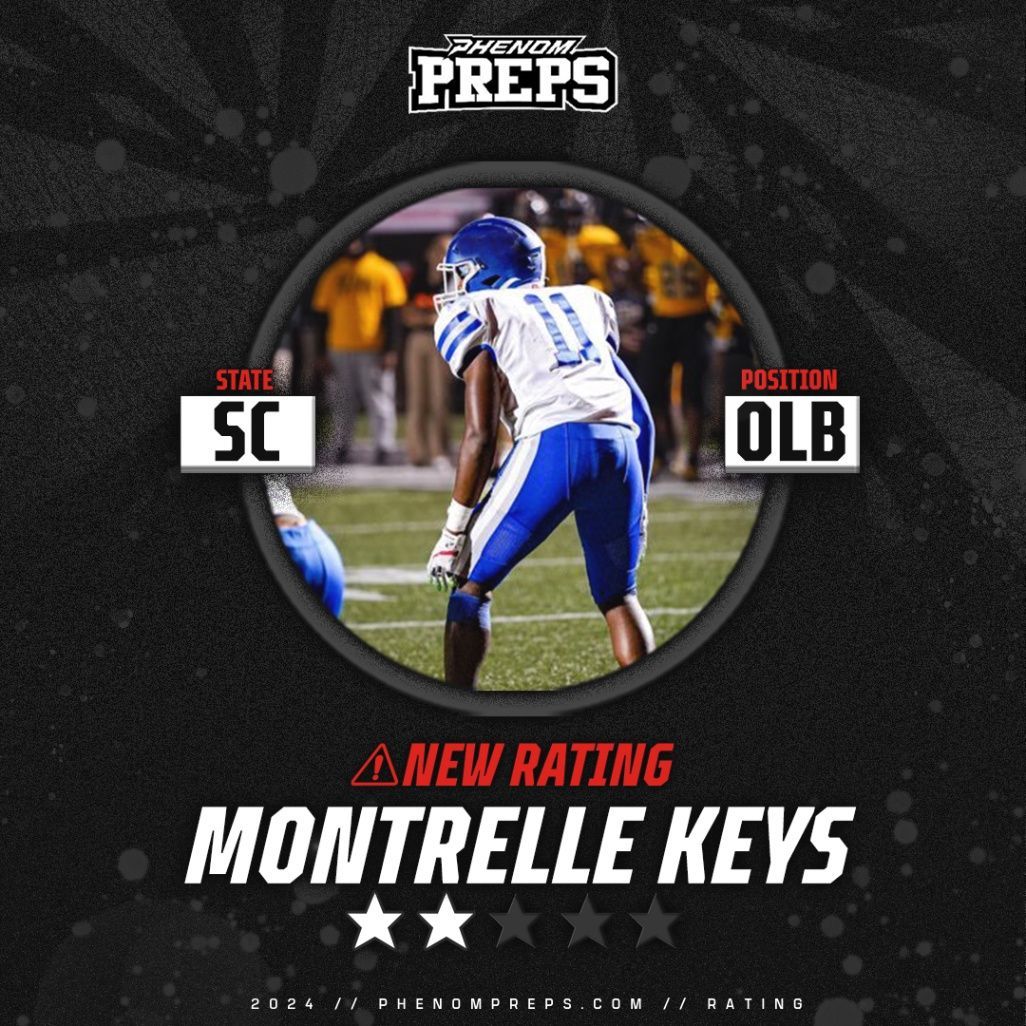 Phenom Preps (@phenompreps) on Twitter photo 🚨RATING ALERT🚨
2025 OLB Montrelle Keys has earned a 2⭐️+ rating!
<a href="/KeysMontrelle/">montrelle Keys</a>
Read More ⬇️⬇️
buff.ly/3J2102o 🚨RATING ALERT🚨
2025 OLB Montrelle Keys has earned a 2⭐️+ rating!
<a href="/KeysMontrelle/">montrelle Keys</a>
Read More ⬇️⬇️
buff.ly/3J2102o