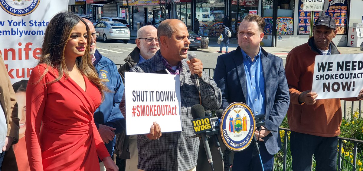 SMOKE OUT ACT -- That's the name of the bill @JeniferRajkumar & @mikebenedetto82 hope will be included in the NY state budget that's due in 5 days. They say this bill will give police the power to shut down illegal smoke shops vs. giving them a fine. #1010WINS