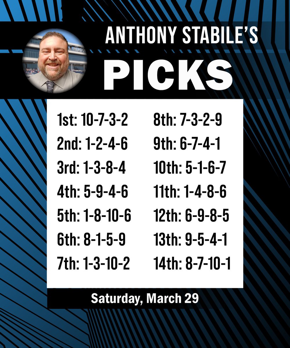 Selections from @TheBigAStabile for tonight's card‼️ #playbigm #harnessracing program pages: bit.ly/3lsNUTF