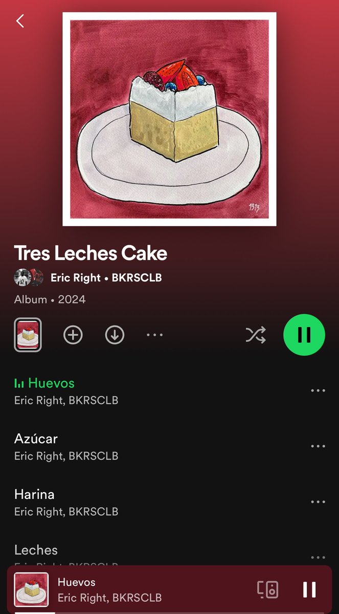 “TRES LECHES CAKE”🎂🍰 An instrumental album by Eric Right. Out now on all platforms!